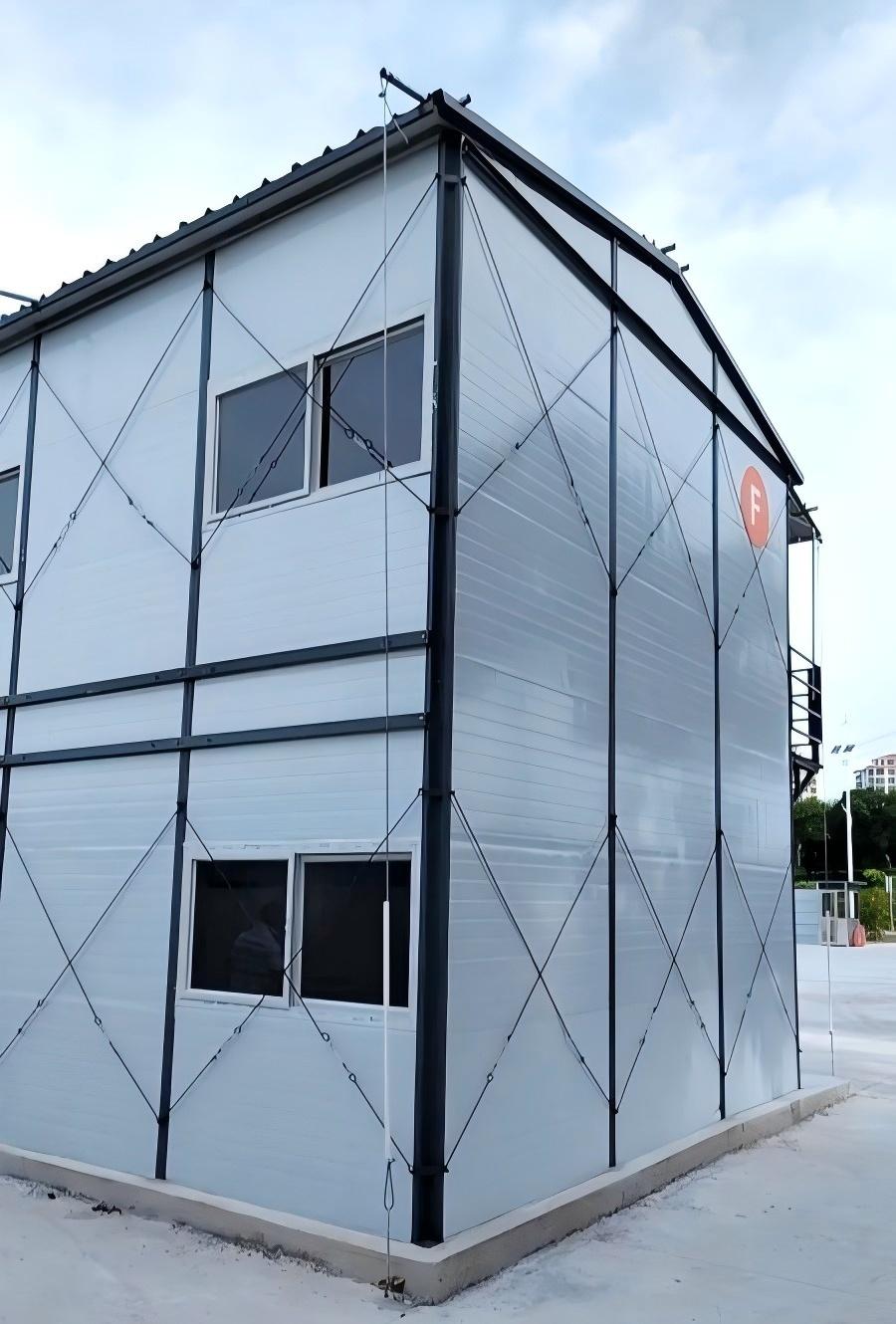 Modular board house assembled unit